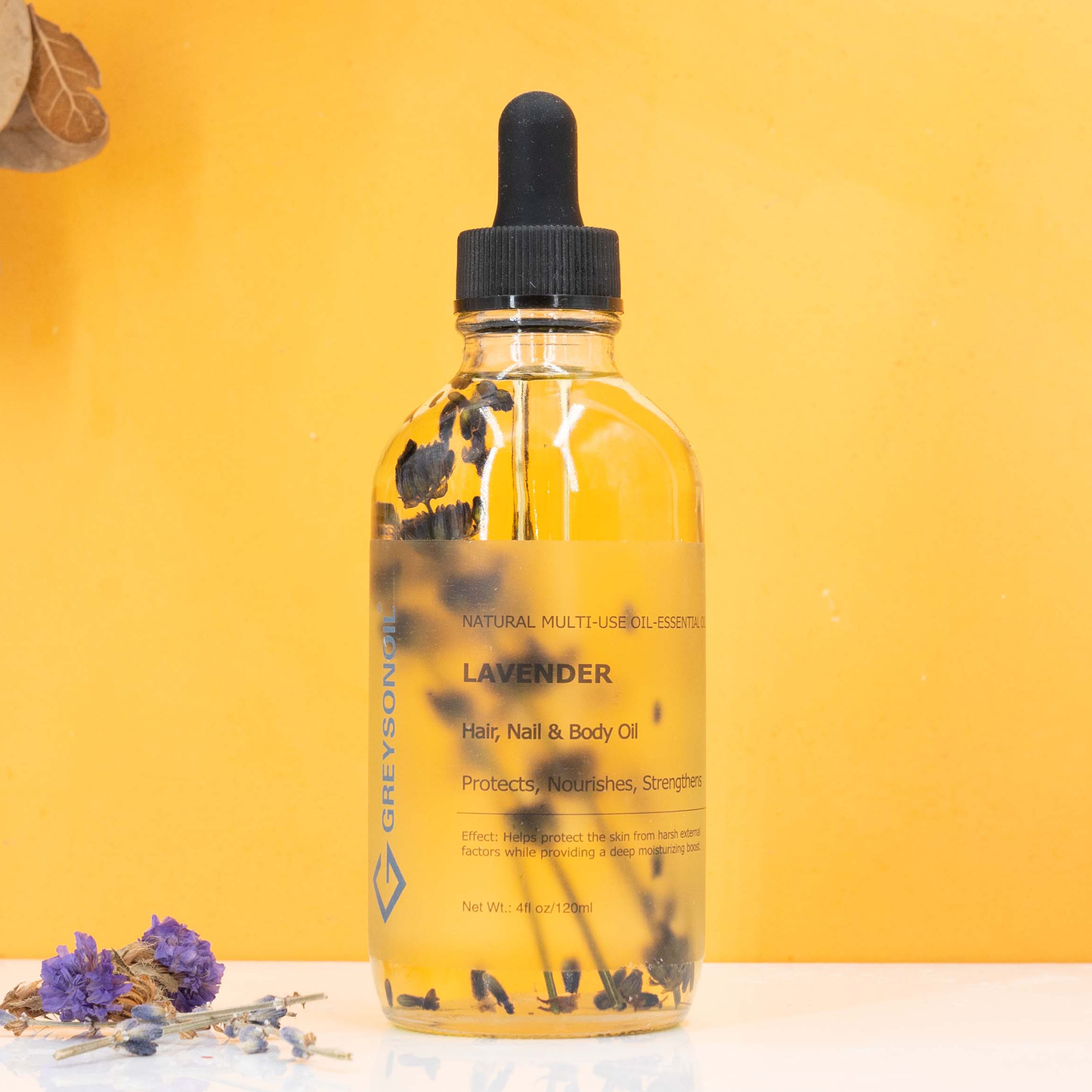 GREYSONOIL - Levanduľa 100% prírodný esenciálny olej + kvetinový olej
